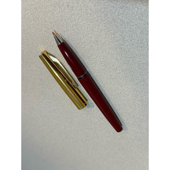 Pentel Other - Pentel DS-3 Sign Pen Deluxe Red Gold Soft Vintage Out of Print Rare Discontinued